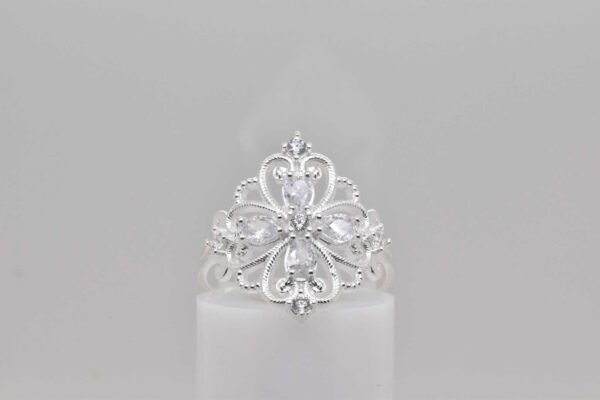 Anillo cruz princesa ancho