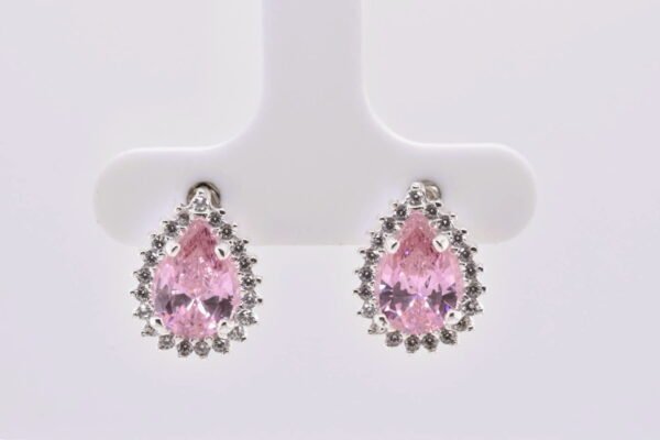 Gota con zirconias sin bisel