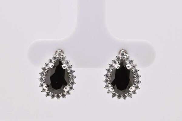 Gota con zirconias sin bisel