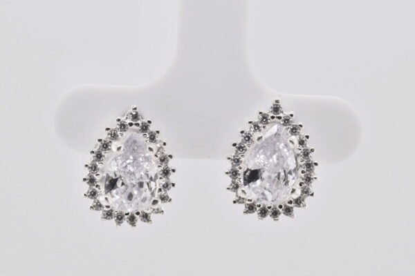 Gota con zirconias sin bisel