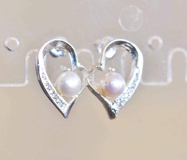 Corazón grande con perla