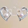 Corazón grande con perla