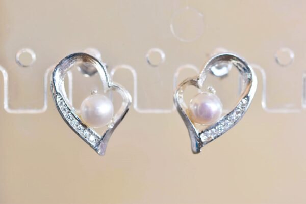Corazón grande con perla